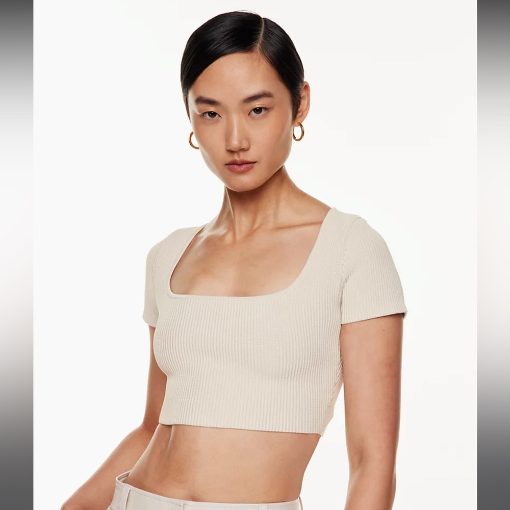 NWT Sculpt Knit Squareneck Top